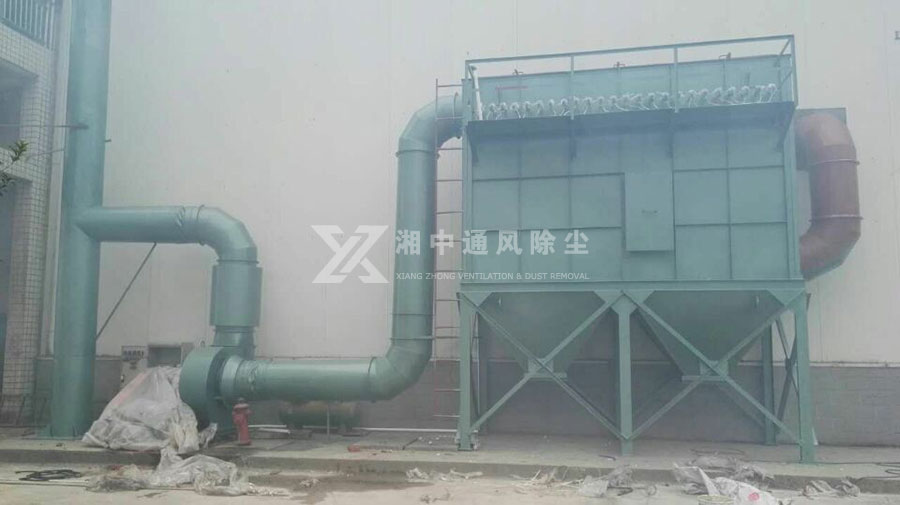 湖南長(cháng)沙縣金井茶葉廠(chǎng)（車(chē)間通風(fēng)脈沖布袋除塵）